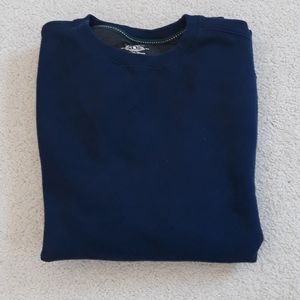 G.H. Bass & Co Navy American Work Wear / Sportswear Crew Neck Sweatshirt Size L